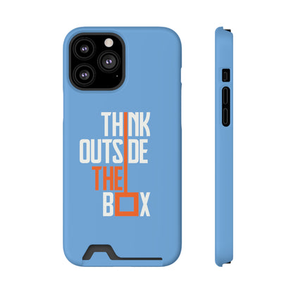 Think Phone Case With Card Holder