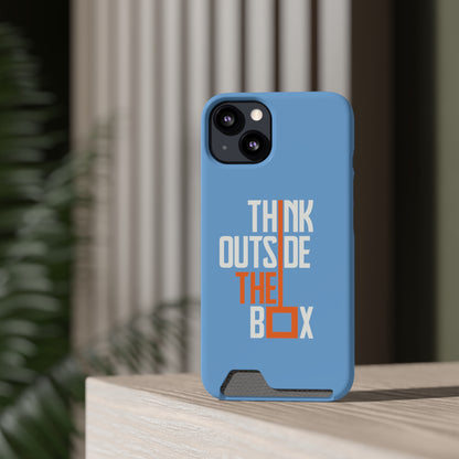 Think Phone Case With Card Holder