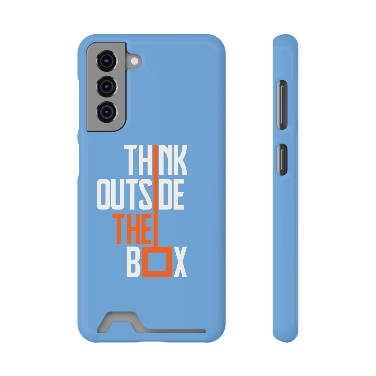 Think Phone Case With Card Holder