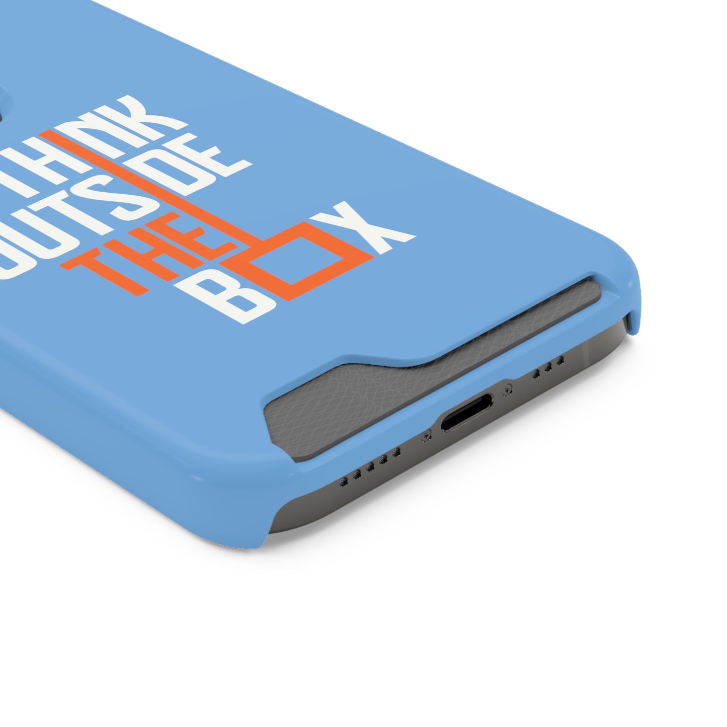 Think Phone Case With Card Holder