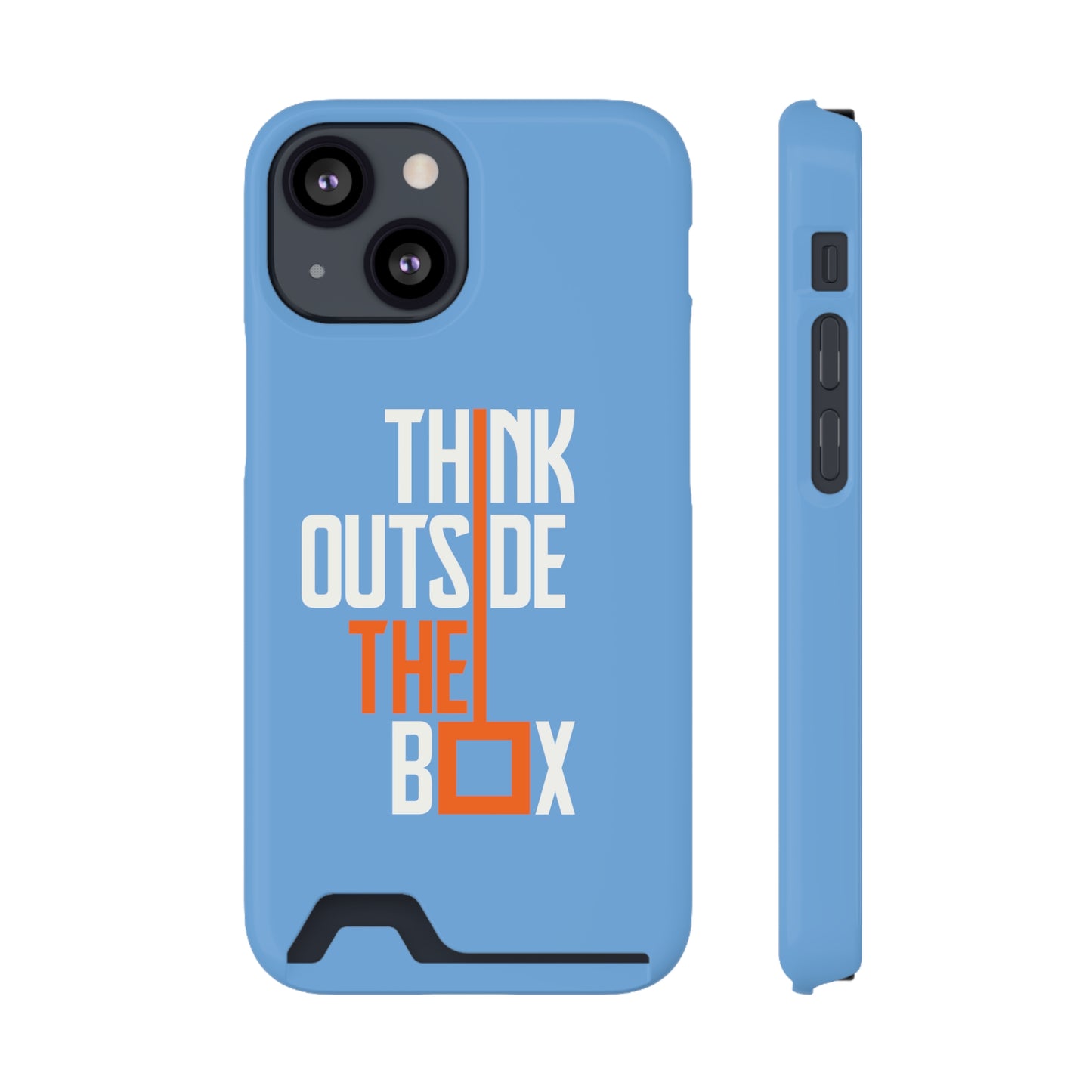 Think Phone Case With Card Holder