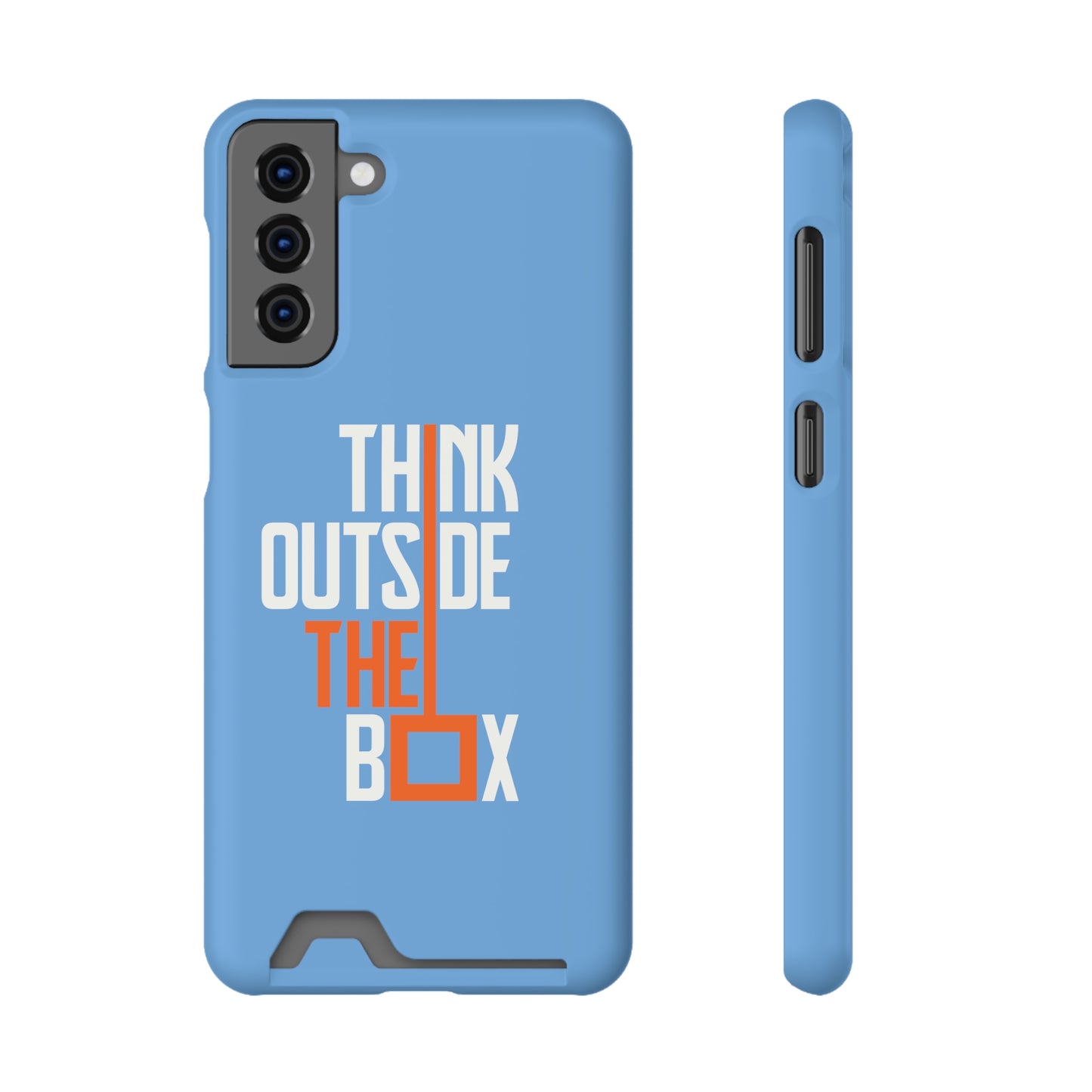 Think Phone Case With Card Holder